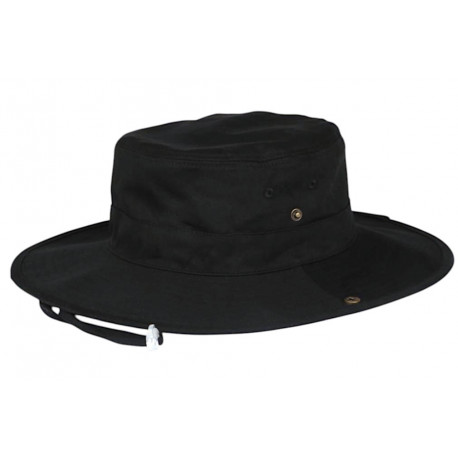 Grand Bob Safari Noir Ficelle Homme Femme – Chapeau Bob Large en Coton BOB Nyls Création