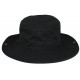 Grand Bob Safari Noir Ficelle Homme Femme – Chapeau Bob Large en Coton BOB Nyls Création