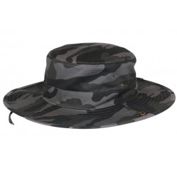 Grand Bob Camouflage Gris Large Homme Femme – Chapeau Bob Ficelle en Coton BOB Nyls Création