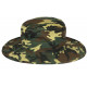 Grand Bob Camouflage Vert Large Homme Femme – Chapeau Bob Ficelle en Coton BOB Nyls Création