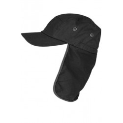Casquette Protection Nuque Grise Anthracite en Coton Saharienne Nedeyv CASQUETTES Nyls Création