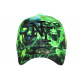 Casquette Tête de Mort Verte Noire Streetwear Originale NY Baseball Skull CASQUETTES Hip Hop Honour