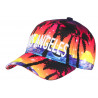Casquette Los Angeles Orange Tropicale Palmiers Streetwear Sunrise