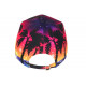 Casquette Los Angeles Orange Tropicale Palmiers Streetwear Sunrise CASQUETTES Hip Hop Honour