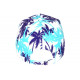 Casquette Los Angeles Blanche Tropicale Palmiers Violets Streetwear Sunrise CASQUETTES Hip Hop Honour