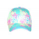 Casquette Los Angeles Verte Tropicale Palmiers Roses Streetwear Sunrise CASQUETTES Hip Hop Honour