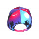 Casquette Los Angeles Violette Tropicale Palmiers Noirs Streetwear Sunrise CASQUETTES Hip Hop Honour