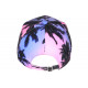Casquette Los Angeles Violette Rose Tropicale Palmiers Streetwear Sunrise CASQUETTES Hip Hop Honour