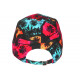 Casquette California Rouge et Turquoise Tropicale Palmiers Streetwear Sunrise CASQUETTES Hip Hop Honour
