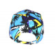 Casquette California Bleue et Jaune Tropicale Palmiers Streetwear Sunrise CASQUETTES Hip Hop Honour