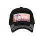 Casquette NY Noire Et Blanche Originale Streetwear Design City New York CASQUETTES Hip Hop Honour