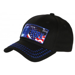 Casquette NY Bleue et Noire Originale Streetwear Design City New York CASQUETTES Hip Hop Honour