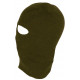 Cagoule Trois Trous en Laine Verte Kaki Confort et Chaude Ryder Cagoule Nyls Création