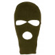 Cagoule Trois Trous en Laine Verte Kaki Confort et Chaude Ryder Cagoule Nyls Création