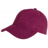 Casquette Daim Rouge Bordeaux Classe Suedine Kalter Baseball