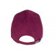Casquette Daim Rouge Bordeaux Classe Suedine Kalter Baseball CASQUETTES Nyls Création