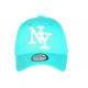 Casquette Enfant Turquoise en Coton NY Baseball Wazzy 7 a 12 ans Casquette Enfant Hip Hop Honour