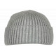 Bonnet Docker Gris en Laine Style Marin Miki Hiver Gweltaz BONNETS Nyls Création