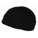 Bonnet Docker Noir en Laine Look Marin Miki Hiver Gweltaz BONNETS Nyls Création