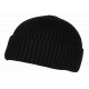 Bonnet Docker Noir en Laine Look Marin Miki Hiver Gweltaz BONNETS Nyls Création