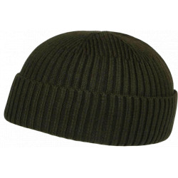 Bonnet Docker Vert en Laine Look Marin Miki Hiver Gweltaz BONNETS Nyls Création