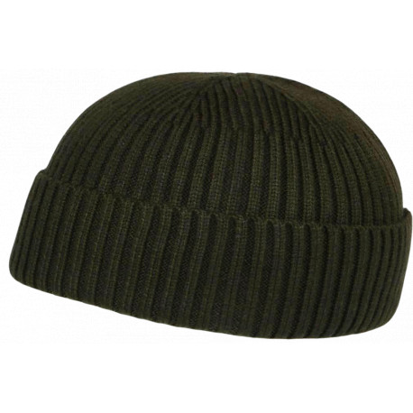 Bonnet Docker Vert en Laine Look Marin Miki Hiver Gweltaz BONNETS Nyls Création