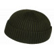 Bonnet Docker Vert en Laine Look Marin Miki Hiver Gweltaz BONNETS Nyls Création