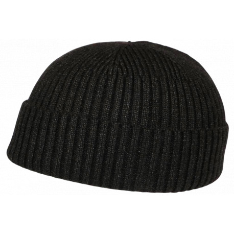 Bonnet Docker Gris Anthracite en Laine Look Marin Miki Hiver Gweltaz BONNETS Nyls Création