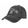 Casquette 66 Grise Vintage en Coton Design Baseball Biker