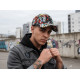 Casquette Tête de Mort Rouge et Verte Streetwear NY Baseball Skull CASQUETTES Hip Hop Honour