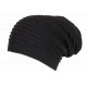 Bonnet Long Gris Foncé Rasta Oversize en Laine Tendance Karpher BONNETS Nyls Création