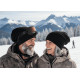 Bonnet Long Noir en Laine Style Rasta Oversize Tendance Karpher BONNETS Nyls Création