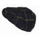 Beret Casquette Gavroche Bleu Marine Irlandaise à Chevrons en Laine Gurwal CASQUETTES Nyls Création