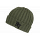Bonnet NY Vert et Noir en Laine Tendance Doublure Polaire Greenport BONNETS Nyls Création