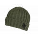 Bonnet NY Vert et Noir en Laine Tendance Doublure Polaire Greenport BONNETS Nyls Création