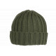 Bonnet NY Vert et Noir en Laine Tendance Doublure Polaire Greenport BONNETS Nyls Création