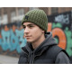 Bonnet NY Vert et Noir en Laine Tendance Doublure Polaire Greenport BONNETS Nyls Création