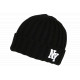 Bonnet NY Noir et Blanc en Laine Tendance Doublure Polaire Greenport BONNETS Nyls Création