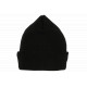 Bonnet NY Noir et Blanc en Laine à revers Doublure Polaire Aurora BONNETS Nyls Création