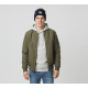 Bonnet NY Bleu et Blanc en Laine à revers Doublure Polaire Aurora BONNETS Nyls Création