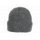 Bonnet NY Gris et Noir en Laine à revers Doublure Polaire Aurora BONNETS Nyls Création