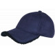 Casquette Daim Fourrure Bleue Marine Tendance en Suedine Neltey Baseball CASQUETTES Nyls Création