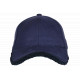 Casquette Daim Fourrure Bleue Marine Tendance en Suedine Neltey Baseball CASQUETTES Nyls Création