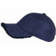 Casquette Daim Fourrure Bleue Marine Tendance en Suedine Neltey Baseball CASQUETTES Nyls Création