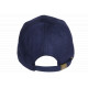 Casquette Daim Fourrure Bleue Marine Tendance en Suedine Neltey Baseball CASQUETTES Nyls Création