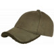Casquette Daim Fourrure Vert Kaki Tendance en Suedine Neltey Baseball CASQUETTES Nyls Création