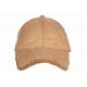 Casquette Daim Fourrure Beige Tendance en Suedine Neltey Baseball CASQUETTES Nyls Création