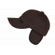 Casquette cache oreille Marron en Polaire Chaude et Confort Wylfor CASQUETTES Nyls Création