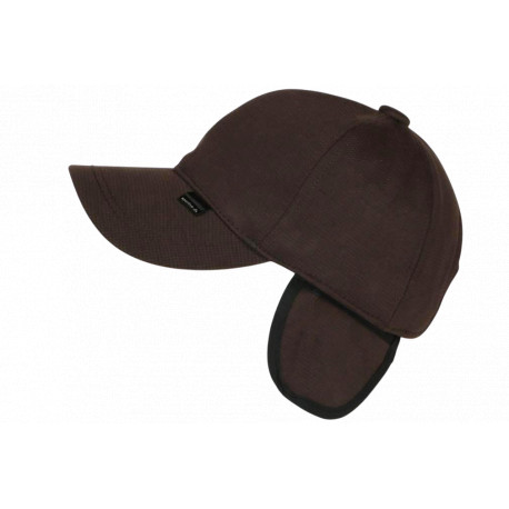 Casquette cache oreille Marron en Polaire Chaude et Confort Wylfor CASQUETTES Nyls Création