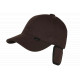Casquette cache oreille Marron en Polaire Chaude et Confort Wylfor CASQUETTES Nyls Création